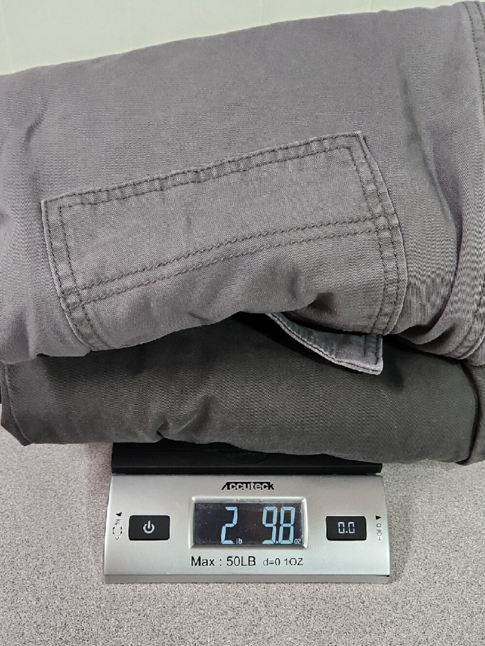 2 Pair Dockers Men's Chinos Light Gray Charcoal 34W 32L Cotton Pants - Picture 12 of 12